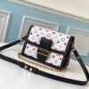 LV Dauphine MM Game On Monogram Canvas White For Women,  Shoulder Bags 9.8in/25cm LV M57463