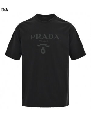 Prada T-Shirt - Black with Subtle Branding
