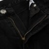 CHROME HEARTS BLACK CROSS PATCH JORTS BLACK
