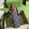 gg Horsebit 1955 Mini Bag Blue And Ivory gg Denim Jacquard For Women 6.7in/17cm 625615 2KQgg 8375