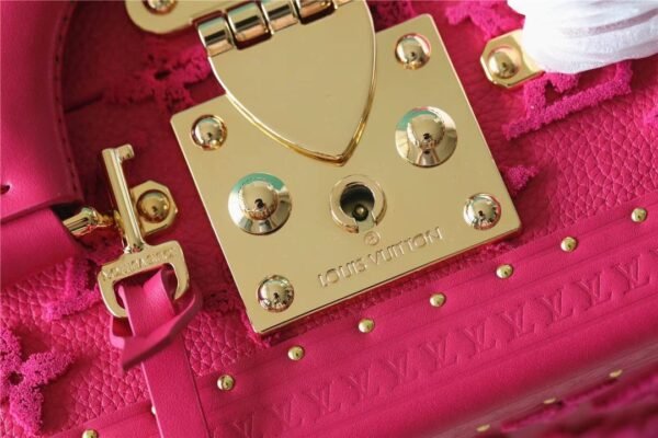 LV Valisette Tresor Monogram Empreinte Pink For Women, Women¡¯s Bags, Shoulder And Crossbody Bags 9.4in/24cm LV