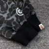 BAPE x DOVER STREET MARKET SPECIAL CAMO SHARK FULL ZIP HOODIE BLACK