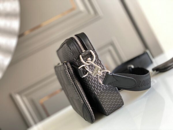 5d6e9add LV Trio Messenger Damier Graphite Black For Men, Bags, Shoulder And Crossbody Bags 9.8in/25cm LV N50017