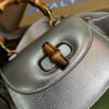 gg Bamboo 1947 Mini Top Handle Bag Silver For Women, Women’s Bags 6.7in/17cm gg