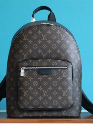 LV Josh Backpack Monogram Macassar For Men, Bags, Backpack 15.7in/40cm LV M45349