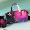 LV Papillon BB Bag Classic Monogram For Women 20cm Midnight Fuchsia LV M59860