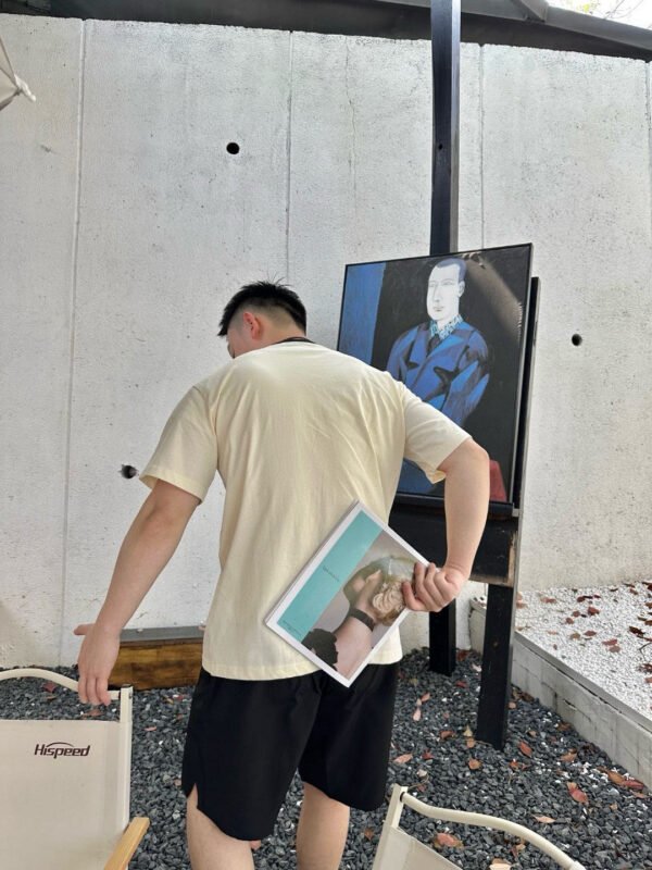 5eb6a870_ed1fa8b7-285b-4936-8caf-32daf825188e Dior Cream T-Shirt with Black Trim