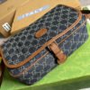 gg Children’s gg? Messenger Bag Dark Blue And Ivory Eco Washed Organic gg Jacquard Denim For Women? 11.4in/29cm gg