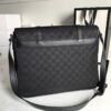gg Shoulder Bag Nylon Shima Black gg Embossed For Men 13.8in/35cm gg