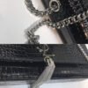 5f3fd250 YSSL Kate Medium Chain Bag With Tassel In Embossed Crocodile Black For Women 9.4in/24cm YSL 354119DND0N1000