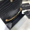 5fd37680 YSSL Kate Small Chain Bag With Tassel In Embossed Black For Women 7.8in/20cm YSL 474366DND0J1000