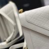 YSSL Gaby Satchel Bag In White With Gold Toned Hardware For Women 10.2in/26cm YSl 6688631EL079207