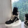 Rick Owens Geobasket Sneakers - Black Pony Hair
