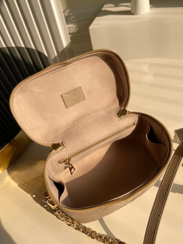 LV Vanity PM Handbag Monogram Empreinte Tourterelle Beige For Women, Women¡¯s Handbags, Shoulder And Crossbody Bags 7.5in/19cm LV M45608