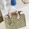 60580e58 LV Onthego MM Monogram Empreinte Khaki Green For Women, Tote Bags 35cm LV M46060