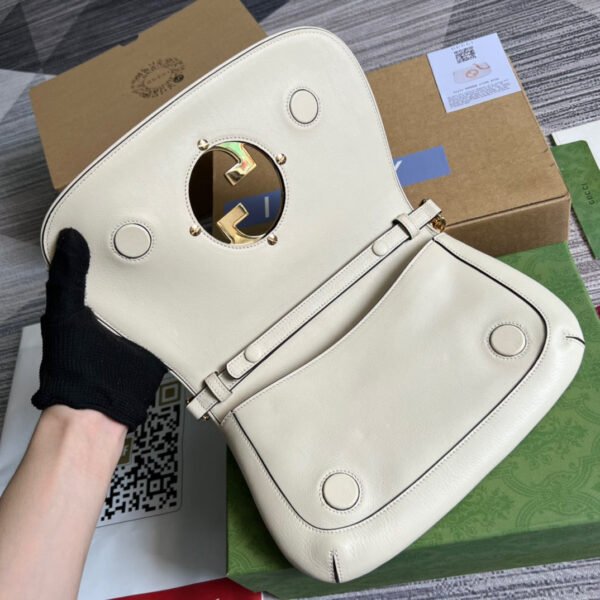 gg Blondie Shoulder Bag White For Women, Women’s Bags 11in/28cm gg 699268 UXX0G 9022