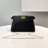 FI Peekaboo Small Iseeu Pochette Black Bag For Woman 21cm/8in