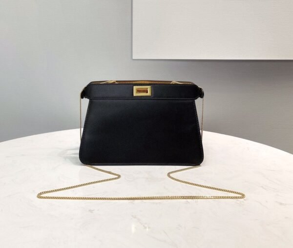FI Peekaboo Small Iseeu Pochette Black Bag For Woman 21cm/8in