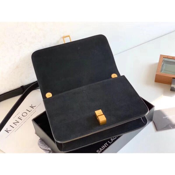 YSSL?Le Carre Satchel Black For Women 9in/23cm YSL