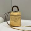 FI Mini Sunshine Shopper Gold For Women, Handbags, Shoulder And Crossbody Bags 7.1in/18cm FF 8BS051AJH7F1GNN