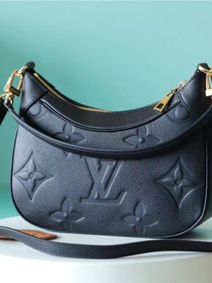 LV Bagatelle Monogram Empreinte Black For Women,  Shoulder And Crossbody Bags 22cm/8.7in LV M46002
