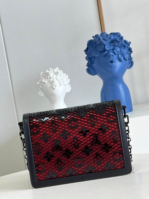LV Limited Dauphine MM Bags By Nicolas Ghesqui¨¨re With Monogram Lace Black For Women 25cm LV