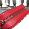 gg Marmont Matelass¨¦ Mini Bag Hibiscus Red Matelass¨¦ Chevron For Women 7in/18cm gg