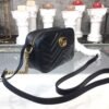 gg Marmont Matelass¨¦ Mini Bag Black Matelass¨¦ Chevron For Women 7in/18cm gg 448065 DTD1T 1000