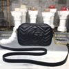 gg Marmont Matelass¨¦ Mini Bag Black Matelass¨¦ Chevron For Women 7in/18cm gg 448065 DTD1T 1000