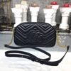 gg Marmont Small Matelass¨¦ Shoulder Bag Black Matelass¨¦ Chevron For Women 9.5in/24cm gg 447632 DTD1T 1000