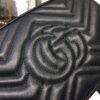 gg Marmont Small Matelass¨¦ Shoulder Bag Black Matelass¨¦ Chevron For Women 9.5in/24cm gg 447632 DTD1T 1000