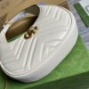 gg Marmont Half Moon Shaped Mini Bag White For Women, Women’s Bags 8.5in/22cm gg ?699514 DTDHT 9022