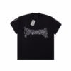 Balenciaga T-shirt with Gothic Flame Logo