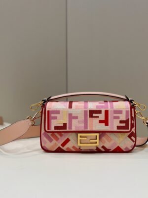 FI Baguette Bag From Lunar New Year Limited Capsule Collection Multicolor For Women, Handbags, Shoulder And Crossbody Bags 10.6in/27cm FF 8BR600