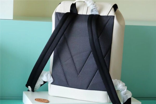 6294b0a9 LV Christopher Slim Backpack White Taurillon For Men, Bags 42cm LV M58644