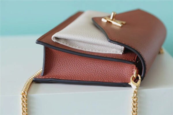 LV Mylockme Chain Pochette Brown / Quartz White For Women,  Shoulder and Crossbody Bags 7.5in/19cm LV?