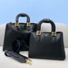 FI Small FF Tote Shoulder Black Bag For Woman 30cm/12in