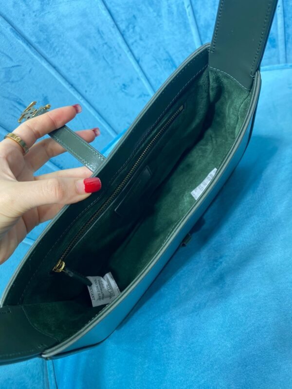 YSSL Le 5 ¨¤ 7 Hobo Bag In Smooth Dark Green For Women 9in/23cm YSL 6572282R20W3045