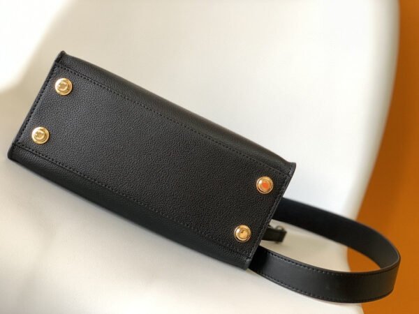 64a13833 LV On My Side PM Tote Bag Monogram Canvas Black For Women, Shoulder Bags 9.8in/25cm LV M57728