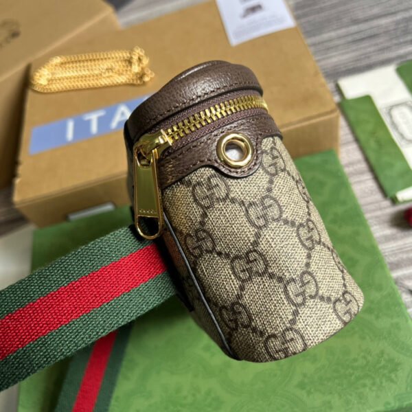 gg Ophidia Belt Bag With Web Beige/Ebony Soft gg Supreme Canvas? For Men 7.1in/18cm gg 699765 96IWG 8745
