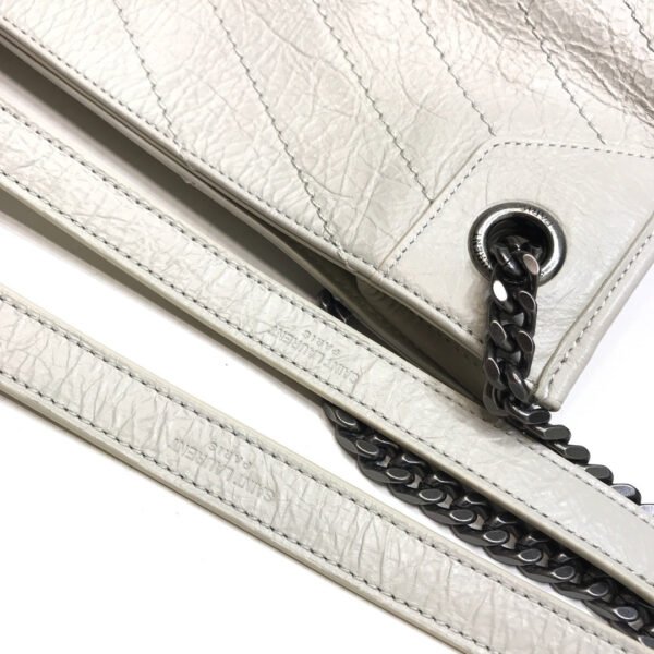 YSSL Niki Medium Shopping Bag White For Women 12.6in/32cm YSL?