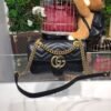 gg Marmont Matelass¨¦ Mini Bag Black Matelass¨¦ Chevron For Women 8.5in/22cm gg ?446744 DTDIT 1000