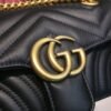 gg Marmont Matelass¨¦ Mini Bag Black Matelass¨¦ Chevron For Women 8.5in/22cm gg ?446744 DTDIT 1000