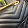 gg Marmont Small Matelass¨¦ Shoulder Bag Black For Women 10in/25cm 443497 DTDIT 1000
