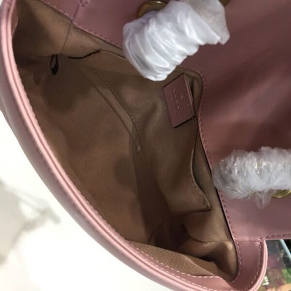 gg Marmont Matelass¨¦ Mini Bag Dusty Pink Matelass¨¦ Chevron For Women 8.5in/22cm gg 446744