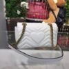 gg Marmont Matelass¨¦ Mini Bag White Matelass¨¦ Chevron For Women 8.5in/22cm gg 446744 DTDIT 9022
