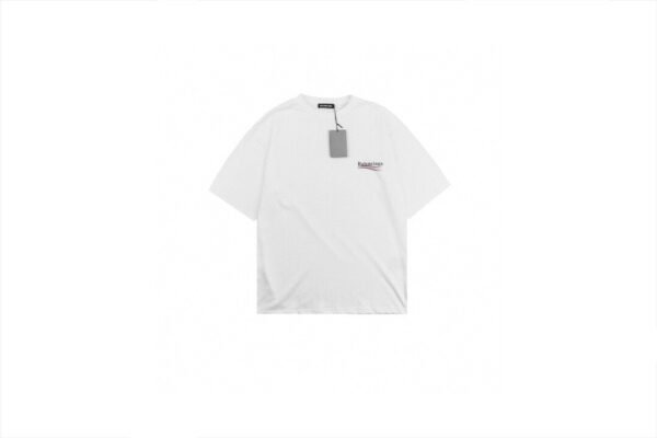 Balenciaga Wave Logo T-Shirt (White)