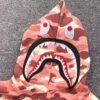 BAPE x BARBIE DOT CAMO SHARK FULL ZIP HOODIE PINK