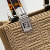 FI Mini Sunshine Shopper Beige For Women, Handbags, Shoulder And CrossBody Bags 7.1in/18cm FF 8BS051