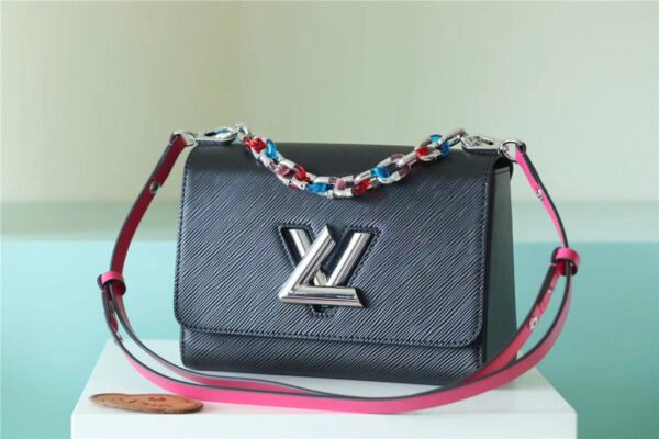 ouis Vuitton Twist MM Epi Black For Women,  Shoulder And Crossbody Bags 9.1in/23cm LV?